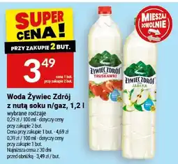 Twój Market Woda Żywiec Zdrój z nutą soku truskawki niegazowana oferta