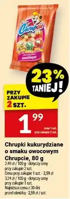Twój Market Chrupki kukurydziane o smaku owocowym Chrupcie oferta