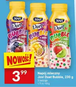 Twój Market Napój mleczny Jovi Duet Bubble o smaku truskawka-kiwi oferta