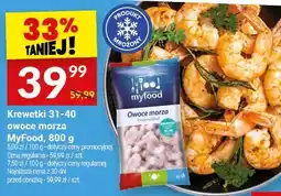 Twój Market Krewetki 31-40 owoce morza MyFood mrożone oferta