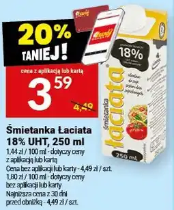 Twój Market Śmietanka Łaciate 18% UHT oferta
