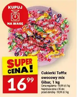Twój Market Cukierki Toffix owocowy mix Gibar oferta