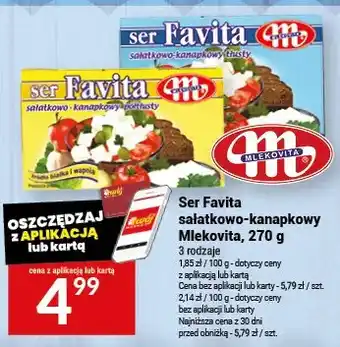 Twój Market Ser Favita sałatkowo-kanapkowy Mlekovita oferta