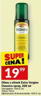 Twój Market Oliwa z oliwek Extra Vergine Classico spray Monini oferta