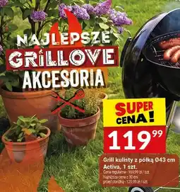 Twój Market Grill kulisty z półką Ø43cm Activa oferta