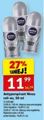 Twój Market Antyperspirant Nivea Men Silver Protect roll-on oferta