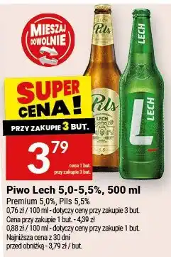 Twój Market Piwo Lech Premium 5,0% Pils 5,5% oferta