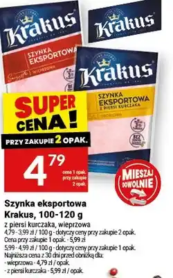 Twój Market Szynka eksportowa wieprzowa Krakus oferta