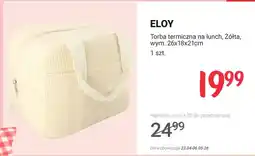 Rossmann Torba termiczna na lunch Eloy żółta 26x18x21cm oferta