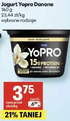 Delikatesy Centrum Jogurt Yopro Danone smak waniliowy oferta
