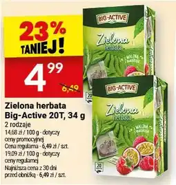 Twój Market Zielona herbata Big-Active 20T oferta