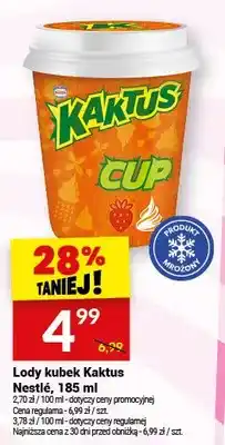 Twój Market Lody kubek Kaktus Cup Nestlé oferta