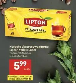 Delikatesy Centrum Herbata ekspresowa czarna Lipton Yellow Label oferta