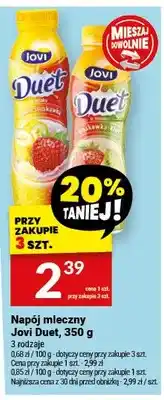 Twój Market Napój mleczny Jovi Duet oferta