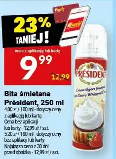 Twój Market Bita śmietana Président oferta