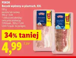 Lidl Boczek wędzony w plastrach XXL surowy oferta