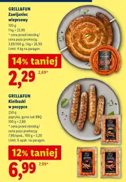 Lidl Zawijaniec wieprzowy Grill&Fun oferta