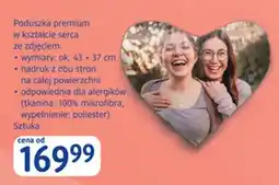 dm drogerie markt Poduszka premium w kształcie serca ze zdjęciem oferta