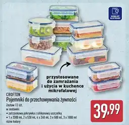 ALDI Pojemniki do przechowywania żywności Crofton zestaw 13szt oferta