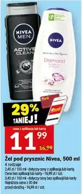 Twój Market Żel pod prysznic Nivea Men Active Clean oferta