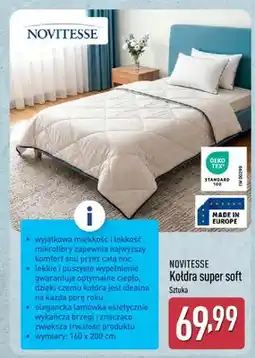 ALDI Kołdra super soft Novitesse 160x200cm oferta