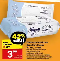 Twój Market Chusteczki nawilżane Aqua Care Sleepy oferta
