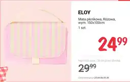Rossmann Mata piknikowa różowa 150x100cm Eloy oferta