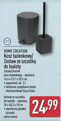 ALDI Zestaw ze szczotką do toalety Home Creation 10x40,3x10cm oferta