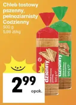 Delikatesy Centrum Chleb tostowy pszenny pełnoziarnisty Codzienny oferta