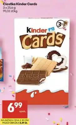 Delikatesy Centrum Ciastka Kinder Cards oferta