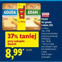 Lidl Ser gouda XXL Pilos oferta