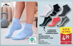 ALDI Skarpety sportowe męskie Crane z aktywnym składnikiem antybakteryjnym oferta