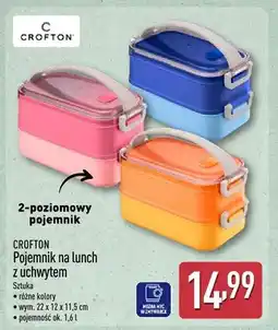 ALDI Pojemnik na lunch z uchwytem Crofton 2-poziomowy 22x12x11,5cm oferta