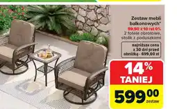 Carrefour Zestaw mebli balkonowych oferta