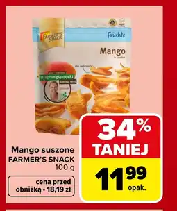 Carrefour Suszone mango Farmer's Snack oferta