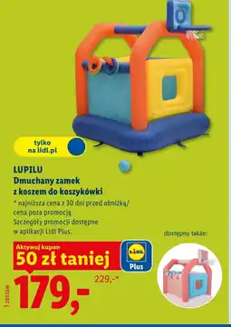 Lidl Zamek dmuchany Lupilu oferta