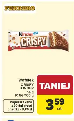 Carrefour Wafelek Kinder oferta