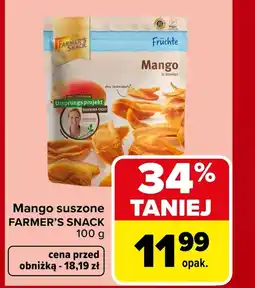 Carrefour Market Suszone mango Farmer's Snack oferta