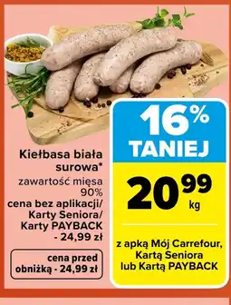 Carrefour Market Kiełbasa biała Carrefour oferta