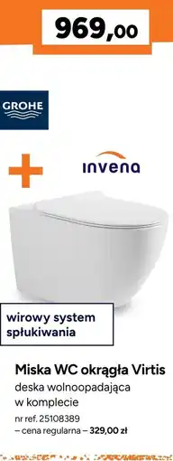 Bricoman Invena Miska WC okrągła Virtis oferta