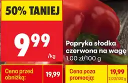 Biedronka Papryka słodka czerwona na wagę oferta