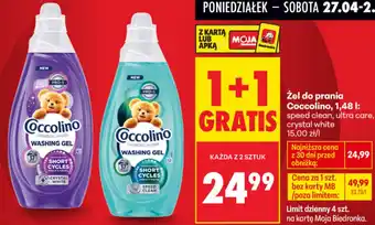 Biedronka Żel do prania Coccolino oferta
