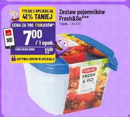 Polomarket Zestaw pojemników Fresh&Go oferta