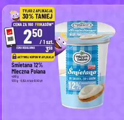 Polomarket Mleczna Polana śmietana 12% oferta