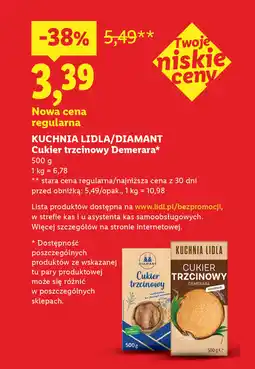 Lidl Cukier trzcinowy Demerara oferta