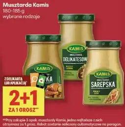 Delikatesy Centrum Musztarda Kamis 180-185 g wybrane rodzaje 2 + 1 oferta