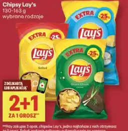 Delikatesy Centrum Chipsy Lay's 130-163 g wybrane rodzaje 2 + 1 oferta