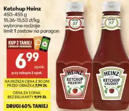 Delikatesy Centrum Ketchup Heinz wybrane rodzaje oferta