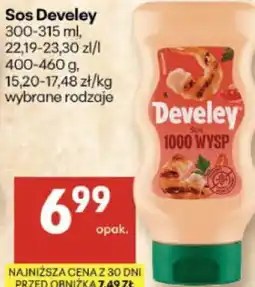 Delikatesy Centrum Sos Develey wybrane rodzaje oferta