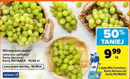 Carrefour Market Winogrona jasne oferta